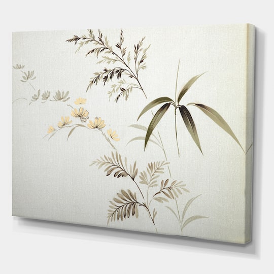 Designart - Retro Drawing of Flowers III